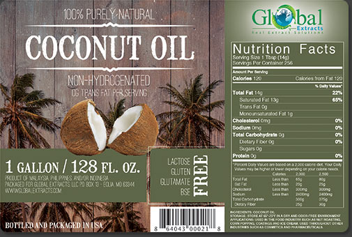 Coconut Oil Label